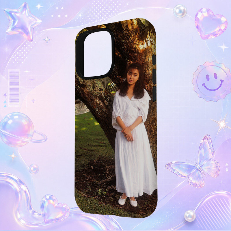昭和日本偶像酒井法子Noriko Sakai白色长裙树下写真适用于苹果三星华为小米手机壳防摔保护套镜头全包