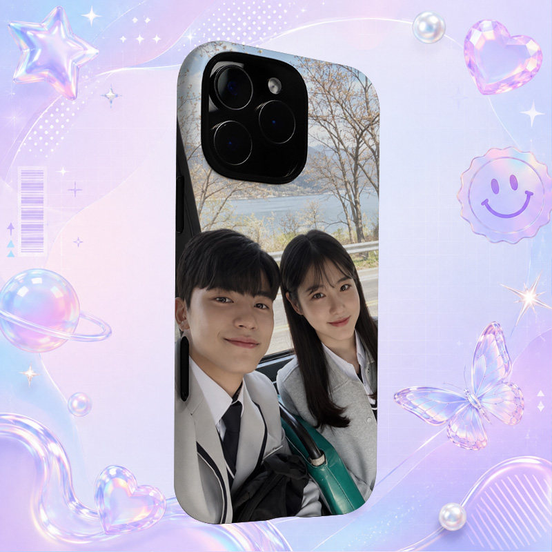 Chanmi校园制服双人青春自拍适用于苹果三星华为小米手机壳防摔保护套镜头全包