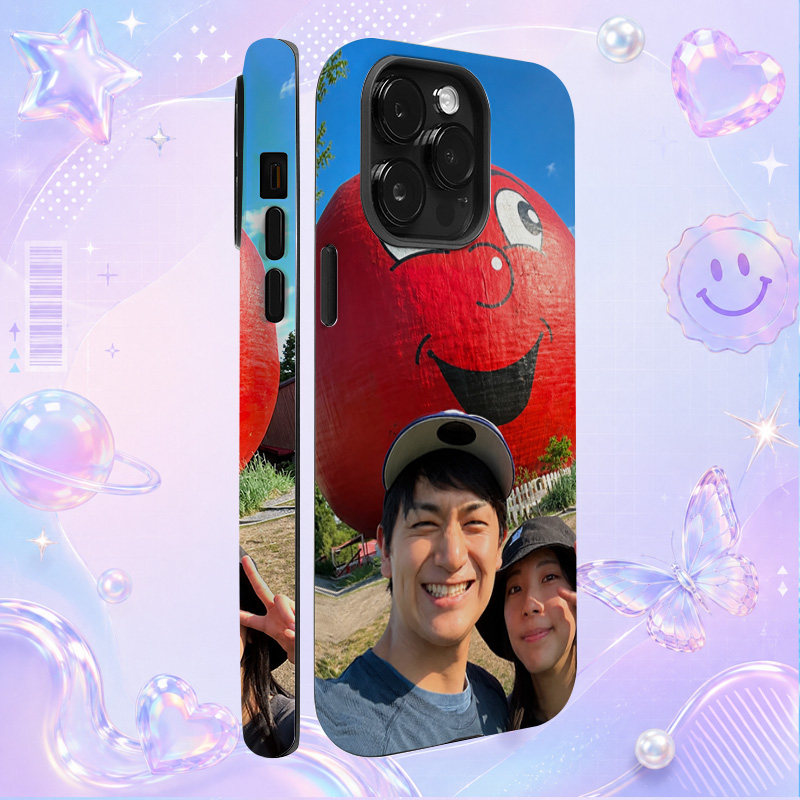蜘蛛侠主题乐园情侣欢乐合影适用于苹果三星华为小米手机壳防摔保护套镜头全包