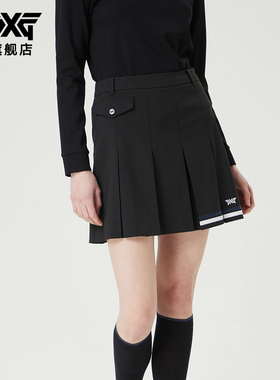 PXG高尔夫服装女士短裙春夏新款百褶裙golf运动休闲学院风裙子