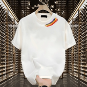 夏季 T恤青年男女款 ins潮牌宽松圆领上衣 痞帅重磅棉印花短袖 美式
