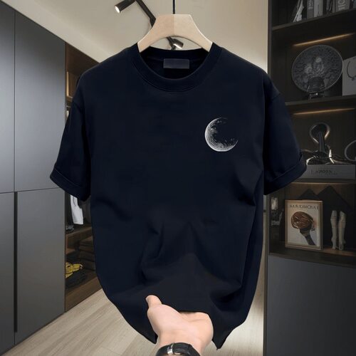 美式短袖T恤男士夏季薄款2026新款纯棉重磅半袖男圆领体恤上衣服