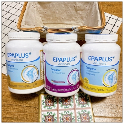 epaplus西班牙骨粉骨胶原蛋白进口氨糖软骨素维骨力柠檬味332g