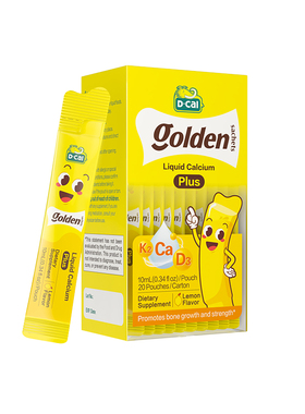 dcal迪巧液体钙儿童小黄条plus柠檬酸钙D3K2青少年补钙进口旗舰店