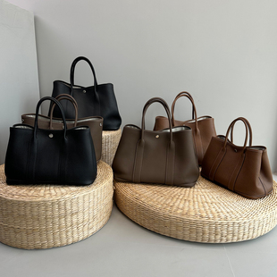 花园包通勤包女大容量托特包手提包头层进口全粒面togo牛皮