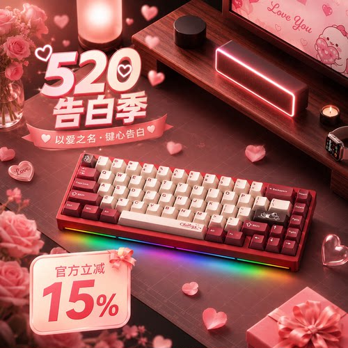 维咖NUT65机械键盘无线铝坨坨