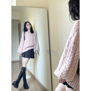 秋季 高级感慵懒风毛衣显瘦百搭半身裙两件套 一整套穿搭女2025新款