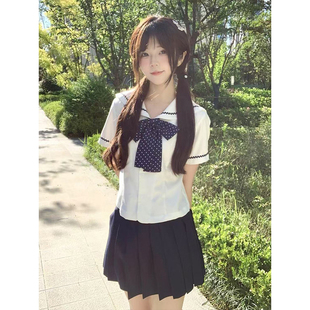 2025夏季 款 中山道线水手服衬衫 上衣原创JK制服百搭JK裙一整套装