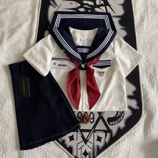 【兔斯基】日系正统水手服jk制服裙套装白二三本基础款关西襟全套