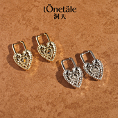 TONE&TALE圣心耳钉高级感精致女耳环轻奢气质小众设计心形百搭