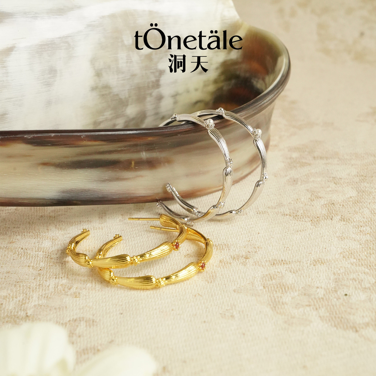 洞天tonetale弗朗花耳圈图片