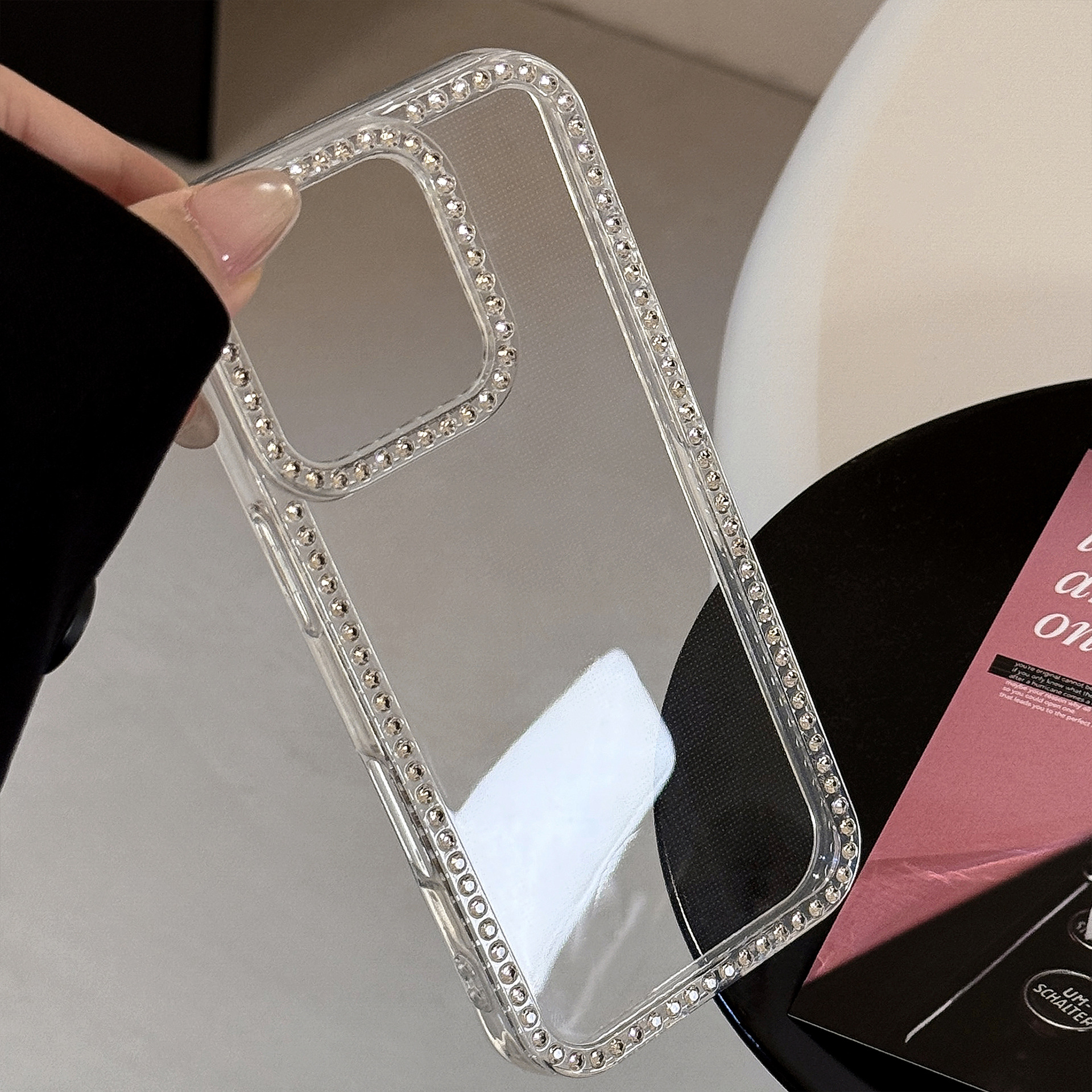 奢华水钻闪粉透明适用iPhone16pro手机壳15promax苹果14pro硅胶13仙女12新款11简约XS软壳XR小众高级感16plus