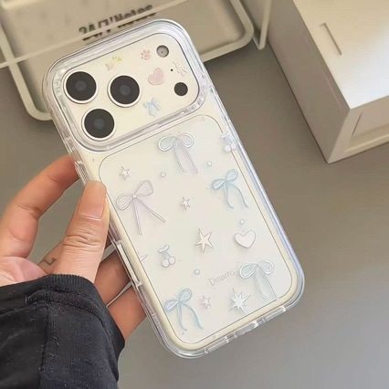 ins风甜美蝴蝶结星星透明手机壳iPhone17适用17promax苹果16pro硅胶软壳15防摔14少女心13外壳12保护套11XSXR