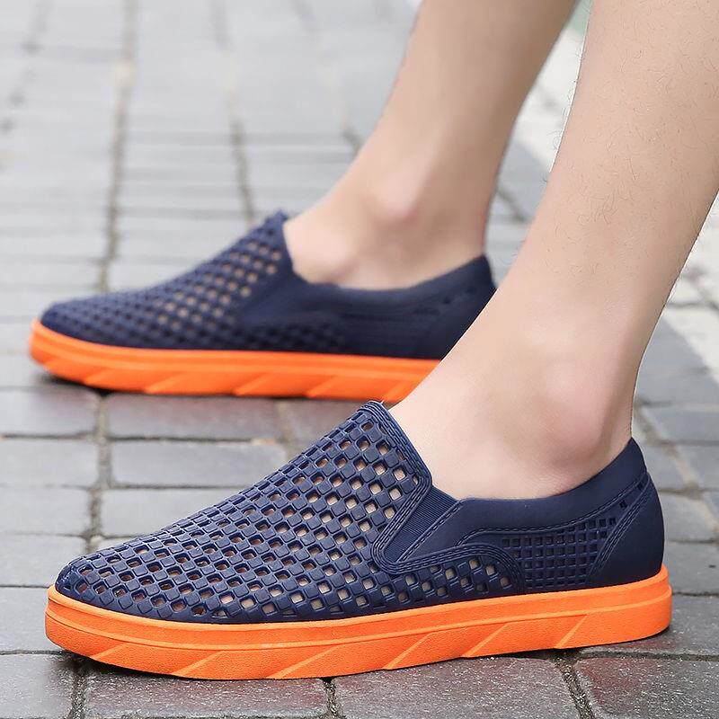 纯乳胶凉鞋洞洞鞋硅胶两用凉拖鞋学生旅游度假运动橡胶沙滩鞋