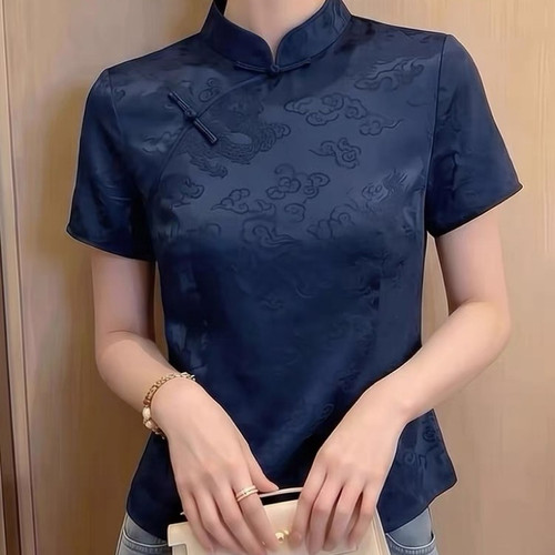服装纸样电子版新中式斜襟上衣 旗袍裁剪图纸电子版款名《锦云》