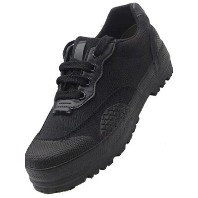 3537解放鞋黑色工作帆布保安鞋劳保胶鞋工地干活劳保男鞋防臭耐磨