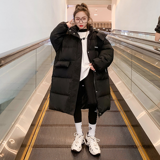 女童棉服冬装洋气2022新款韩版儿童装中长款加厚羽绒棉衣冬季棉袄