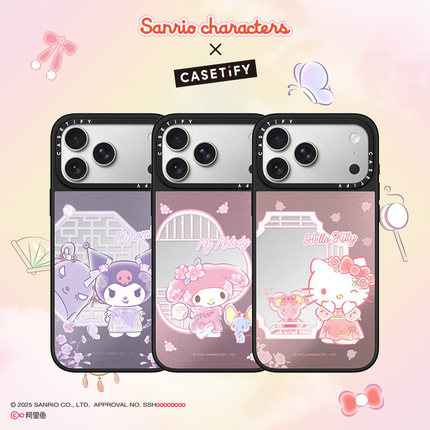 三丽鸥家族 x CASETiFY 联名 Hello Kitty/美乐蒂/酷洛米 适用于iPhone17ProMax/17Pro/16ProMax/16Pro手机壳
