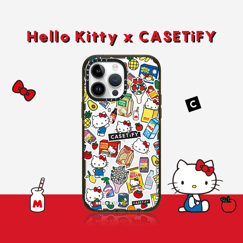 Hello Kitty x CASETiFY 三丽鸥联名 集市适用于iPhone15/14/13/12/Plus/Pro/Max防摔手机壳怎么看?