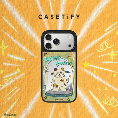 CASETiFY 迪迪Miao 魔法萌喵 适用于苹果iPhone17ProMax/17Pro/16ProMax/16Pro镜面手机壳
