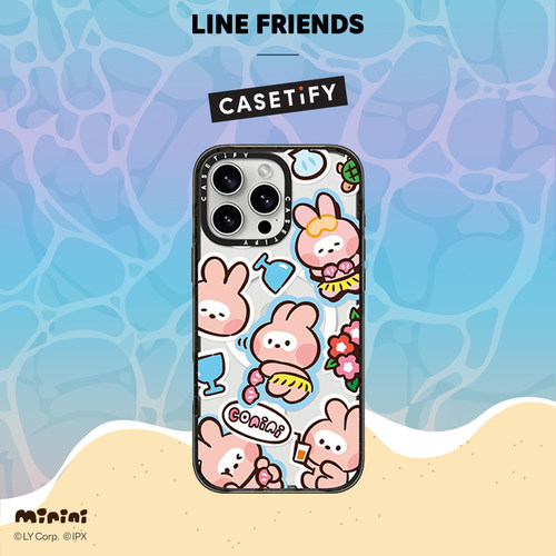 LINE FRIENDS minini x CASETiFY 联名 快乐派对conini 适用于iPhone16ProMax/16Pro/15ProMax/14手机壳