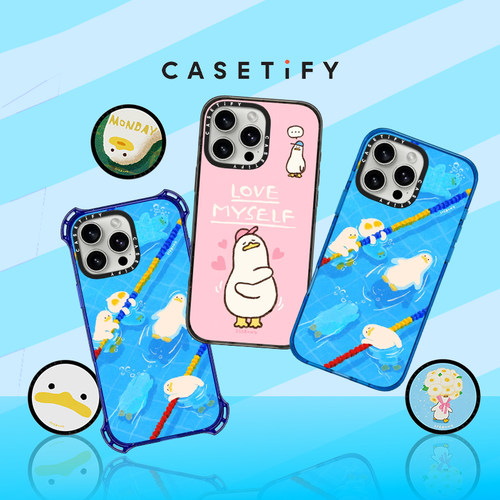 CASETiFY SSEBONG鸭鸭 系列 适用于iPhone16ProMax/16Pro/15ProMax/14ProMax手机壳/手机磁吸支架