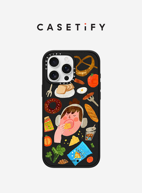 CASETiFY Eggplants 快乐爆炸 手机壳 适用于iPhone16ProMax/16Pro/iPhone15ProMax/15Pro黑色手机壳