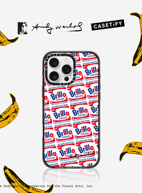 Andy Warhol x CASETiFY 联名 Brillo贴纸 适用于iPhone16ProMax/16Pro/15ProMax手机壳