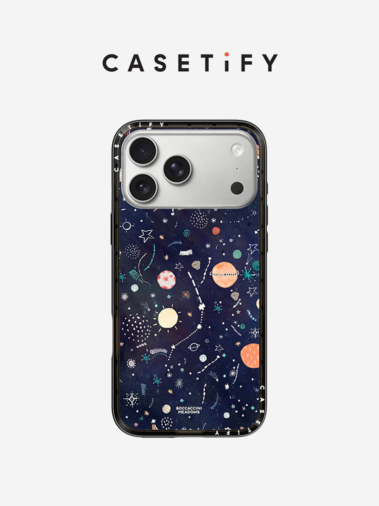 CASETiFY Boccaccini Meadows系列 宇宙星域 适用于苹果iPhone17ProMax/17Pro/16ProMax/16Pro纤巧手机壳