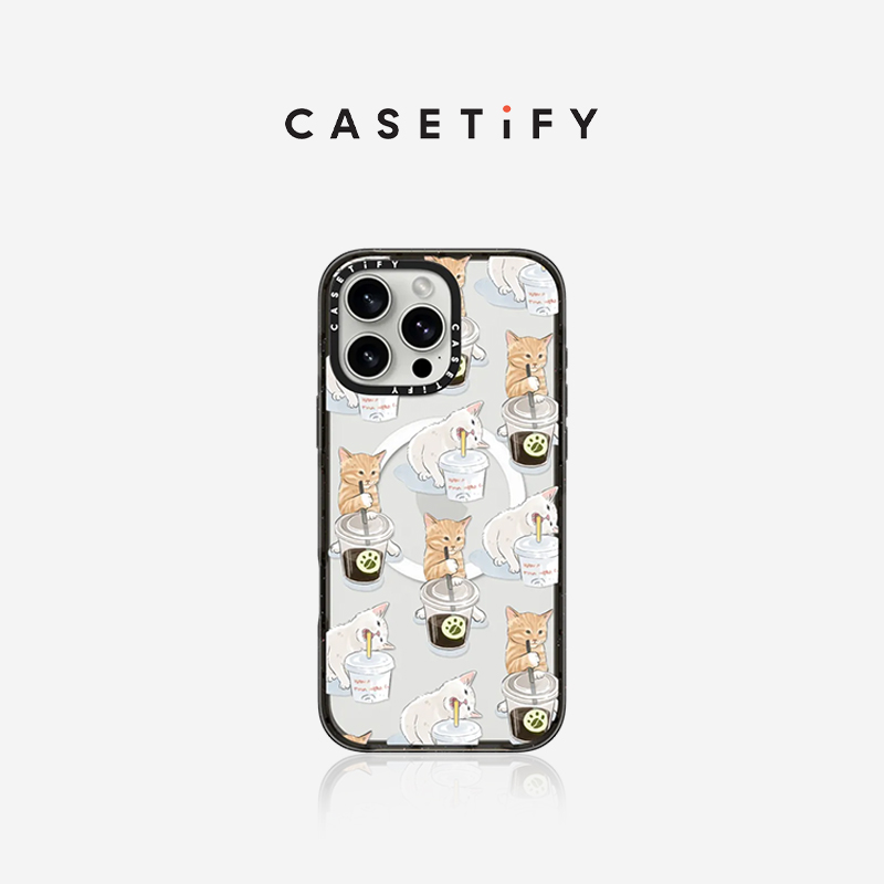 CASETiFY 咖啡与猫猫 适用于华为Mate60pro/iPhone16ProMax/16Pro/15ProMax/14ProMax手机壳