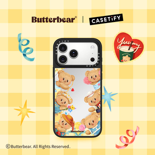 联名 百变黄油小熊 16ProMax 16Pro手机壳 Air CASETiFY 17Pro 黄油小熊 适用于苹果iPhone17ProMax