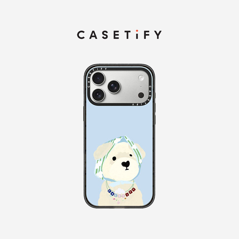 CASETiFY 萌宠系列 方巾小贵宾 适用于苹果iPhone17ProMax/17Pro/16ProMax/16Pro手机壳