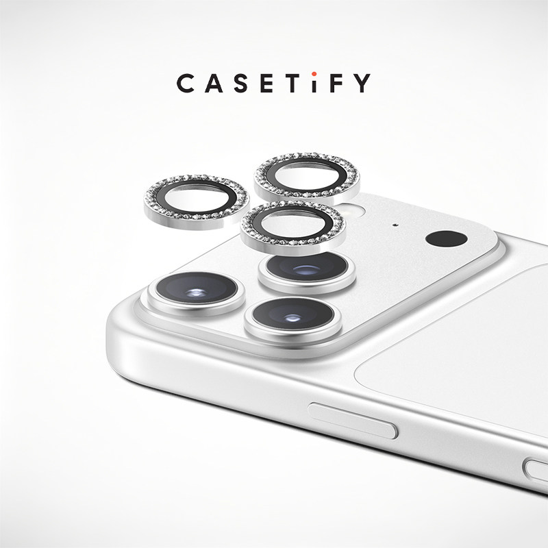 CASETiFY 闪亮手机镜头保护贴 银色/粉色/蓝色 适用于苹果iPhone18ProMax/18Pro/17ProM