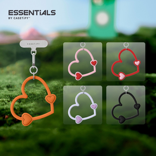 紫色 粉色 红色 橙色 多功能心形手机挂环腕带 CASETiFY 适用于iPhone全系列手机配件 爱心手机腕带