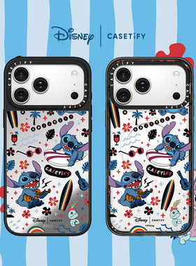 Disney Lilo & Stitch x CASETiFY 史迪奇联名系列 史迪奇冲浪 适用于苹果iPhone17ProMax/17Pro/16Pro手机壳