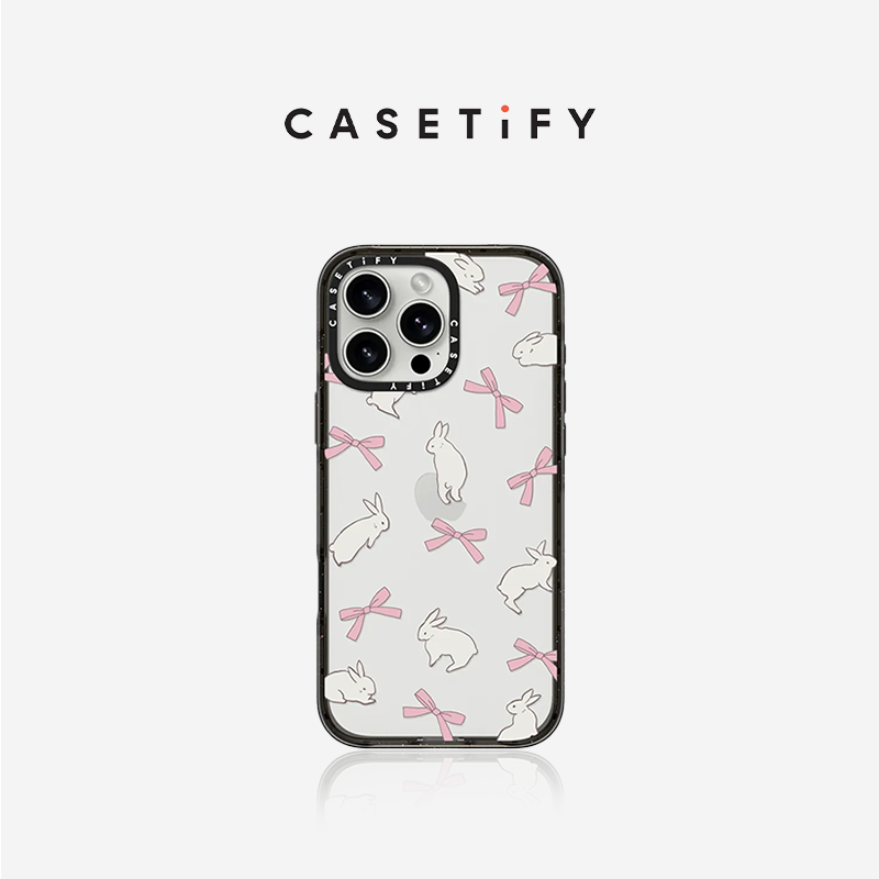 CASETiFY 蝴蝶结小兔 适用于华为Mate60pro/iPhone16ProMax/16Pro/15ProMax/14ProMax手机壳