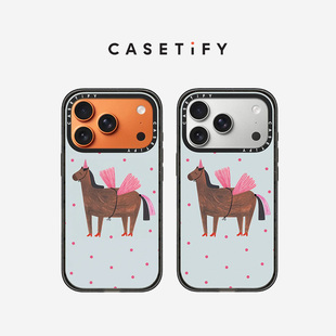 CASETiFY 粉红独角马 适用于苹果iPhone17ProMax/17Pro/16ProMax/16Pro手机壳