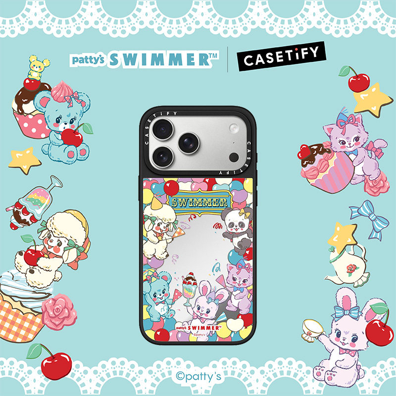 CASETiFY SWIMMER 甜心派对系列 元气庆典 适用于苹果iPhone17ProMax/17Pro/16ProMax/16Pro镜面手机壳