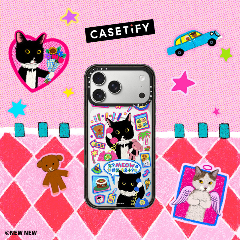 CASETiFY Lin系列 小猫电话粥 适用于苹果iPhone17ProMax/17Pro/16ProMax/16Pro手机壳图片