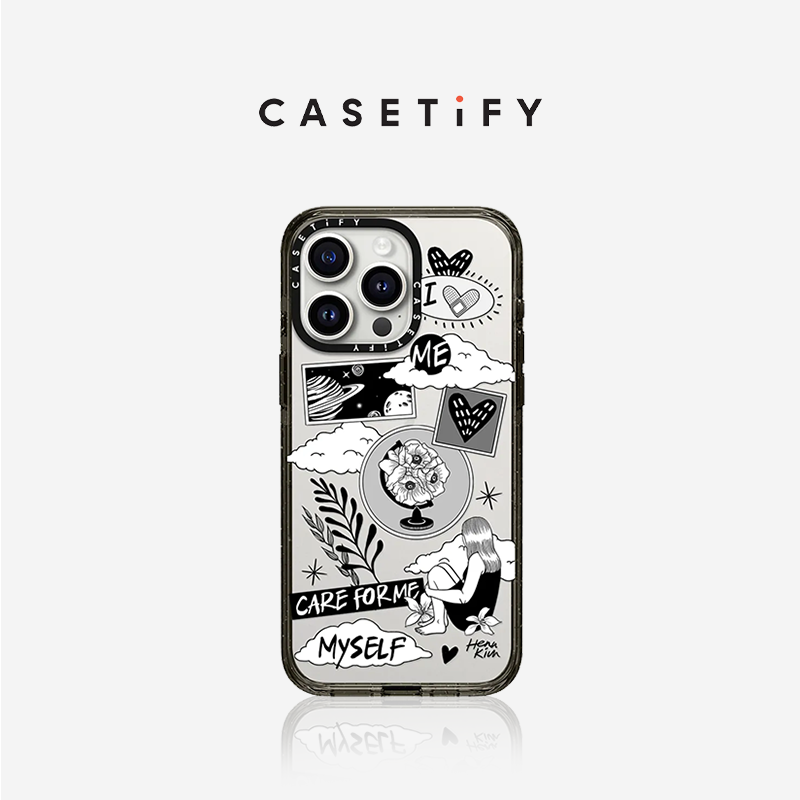 CASETiFY艺术家联名 self care适用于iPhone15/14/13/Plus/Pro/Max防摔手机壳