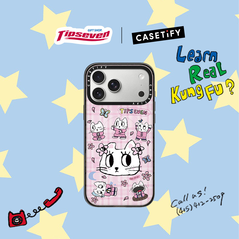 CASETiFY Tipseven系列 功夫小咪plog 适用于苹果iPhone18ProMax/18Pro/17ProMax/17Pro/16ProMax手机壳图片