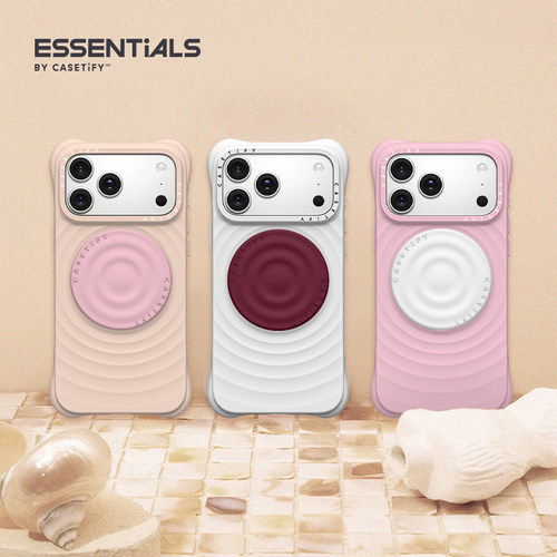 CASETiFY 纯色波漾手机支架/气囊支架/卡包  白色/雾紫/蜜萝紫/藤蔓绿/黑色 磁吸支架适用Magsafe通用