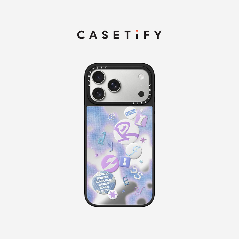 RIIZE x CASETiFY 联名系列 徽章 适用于苹果iPhone17ProMax/17Pro/16ProMax/16Pro镜面手机壳