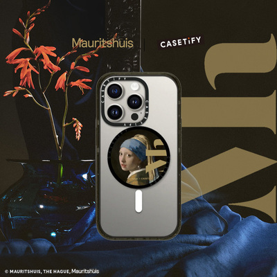 The Mauritshuis x CASETiFY 联名 海牙博物馆 戴珍珠耳环的少女 磁吸支架 适用Magsafe手机支架通用