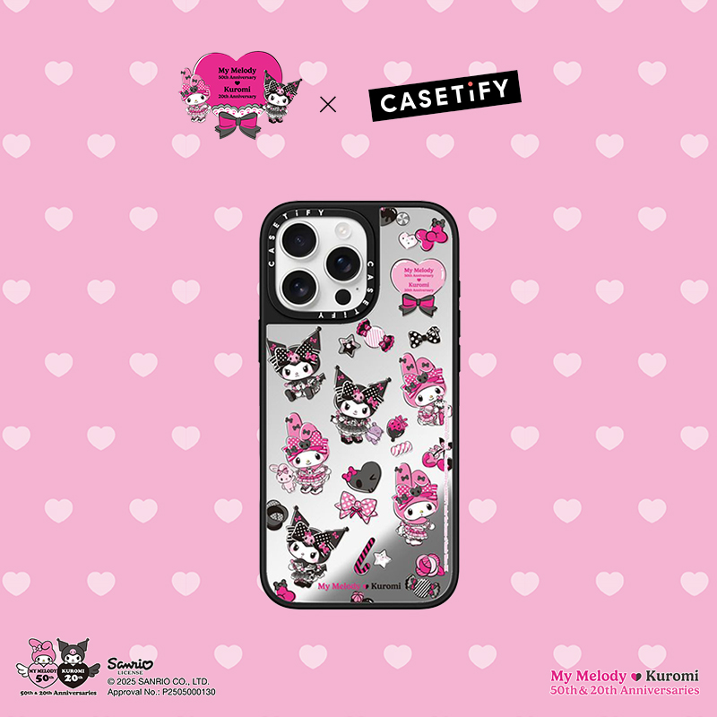 My Melody & Kuromi x CASETiFY 美乐蒂酷洛米周年庆联名 糖果派对 适用于iPhone16ProMax/15ProMax手机壳