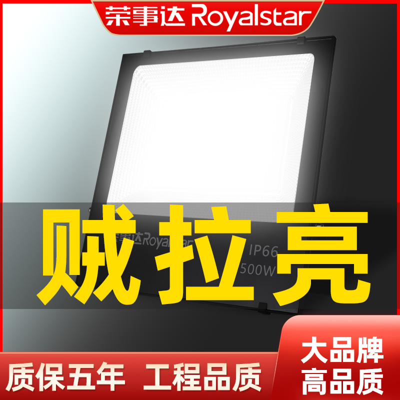 荣事达投光灯led探照灯户外照明灯室外防水超亮100W庭院射灯