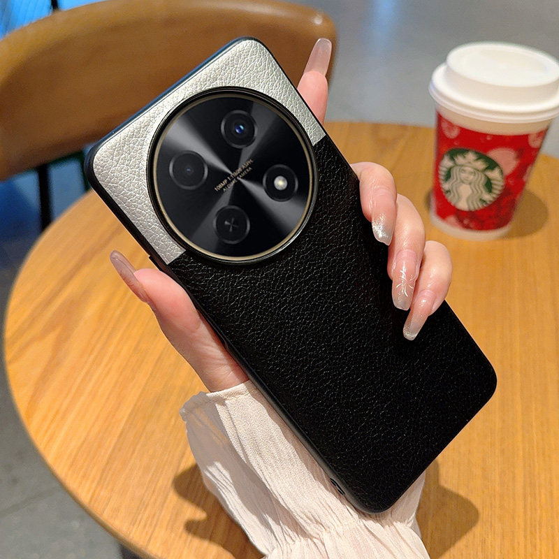 高级拼接皮纹适用OPPOA5Pro手机壳皮纹oppoa5pro保护套全包防摔A5Pro皮质网红ins风高档简约男女拼色