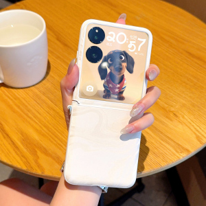 高级阿尔法纹适用小米MIX Flip2手机壳皮纹小米MIX Flip折叠屏防摔全包中轴铰链MIX Flip2高档手提链个性男女