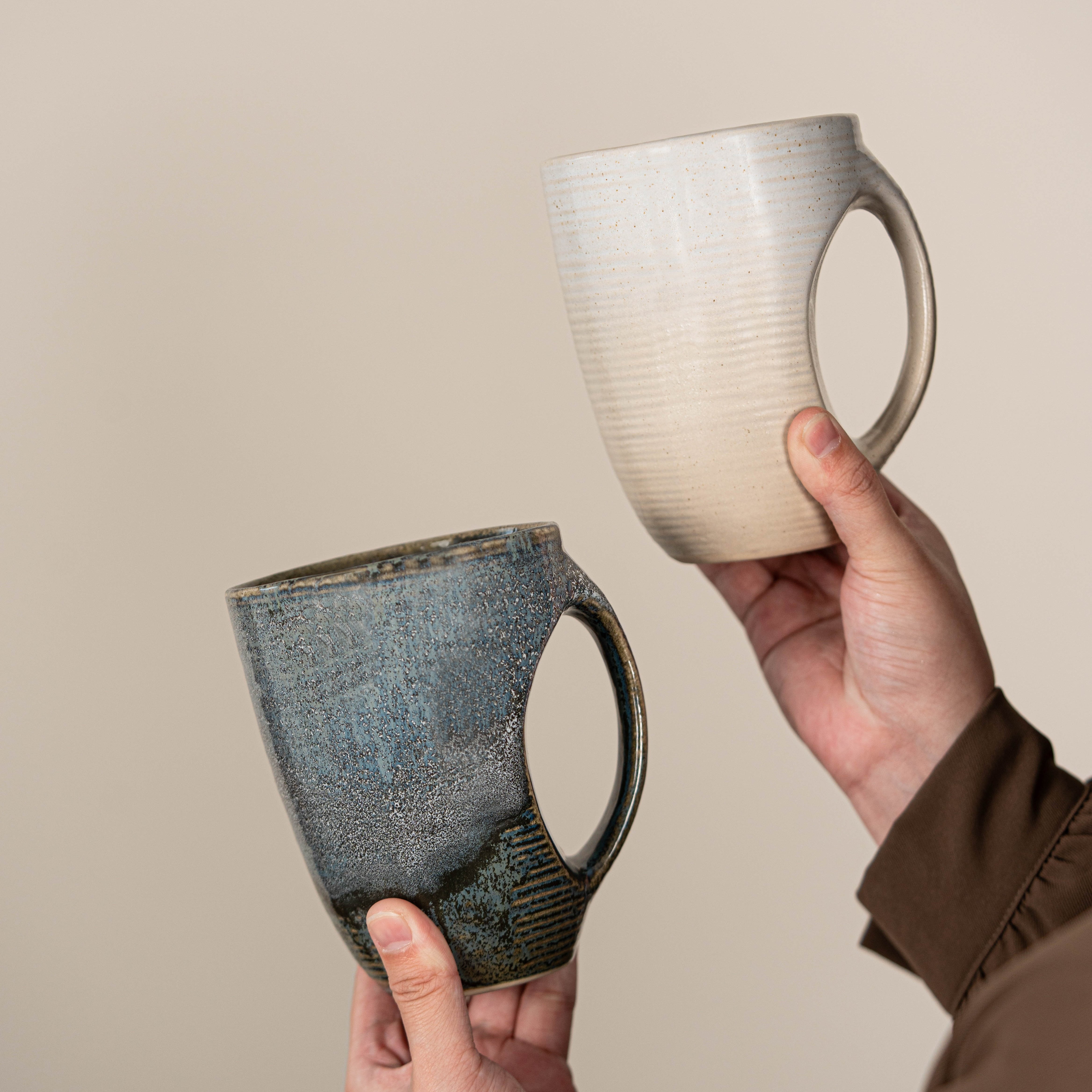 日式杯子复古文艺陶瓷杯马克杯订制咖啡杯广告水杯简约轻奢送礼