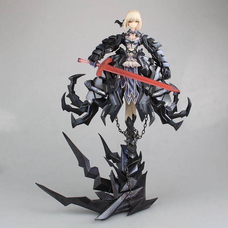 Fate FGO 一代 黑塞巴 Saber Huke 盒装手办 摆件 模型造型